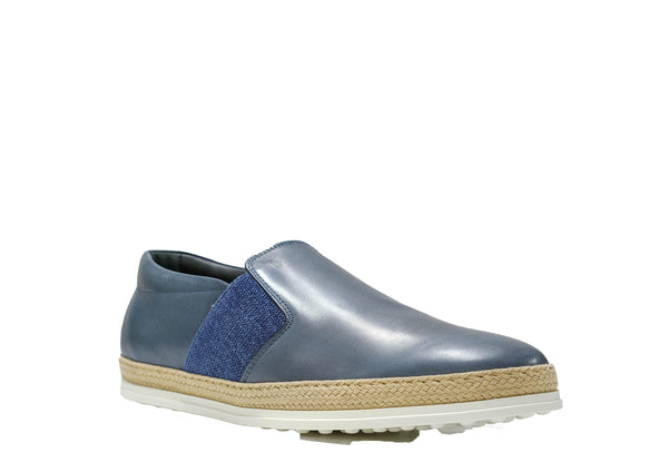 Tod's Men's Blue Rafia Slip On M0TV0V530 40% off