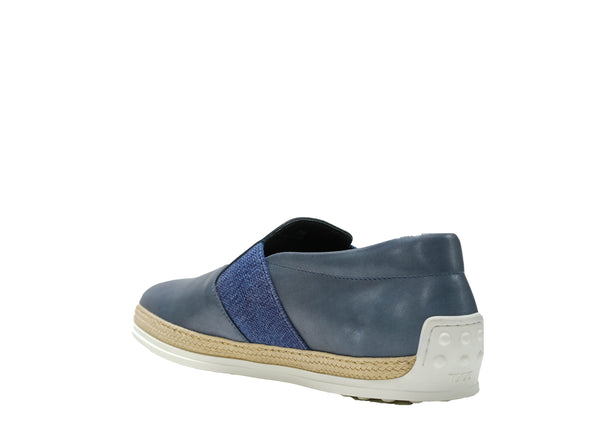 Tod's Men's Blue Rafia Slip On M0TV0V530 40% off
