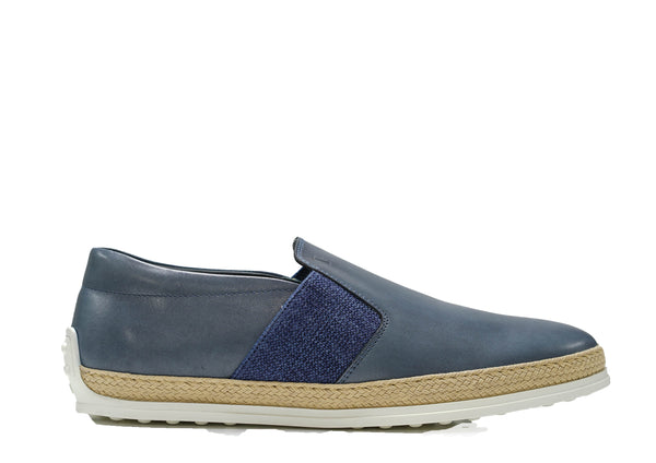 Tod's Men's Blue Rafia Slip On M0TV0V530 40% off