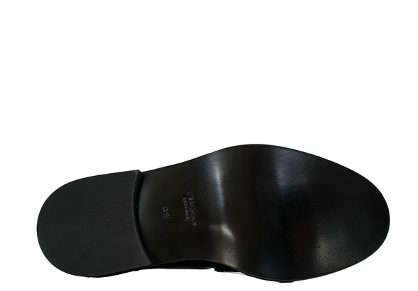 Versace Men's Black & Gold Leather Loafer 1006169   55% OFF