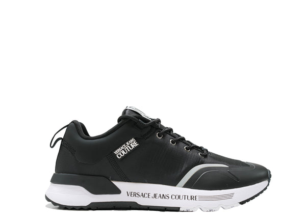 Versace Jeans Men's Black & White Logo Sneaker 74YA3SA2 30% OFF