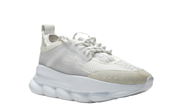Versace Men's White Chain Reaction Sneaker DSU7071 40% off