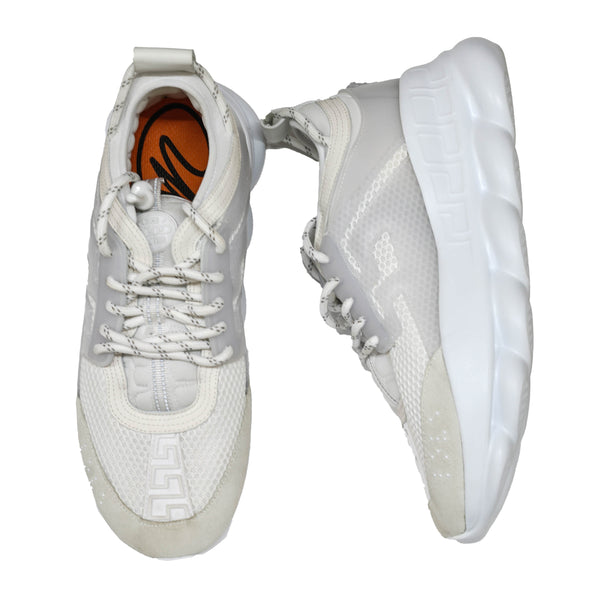 Versace Men's White Chain Reaction Sneaker DSU7071 40% off