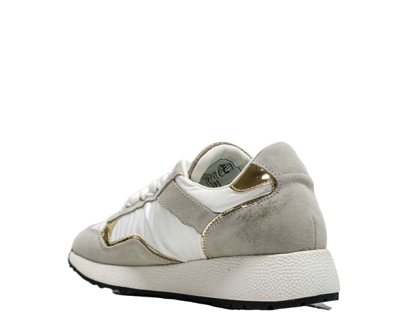 Cesare Paciotti 4US Women’s Gold Nylon Sneaker BB7022 40% off
