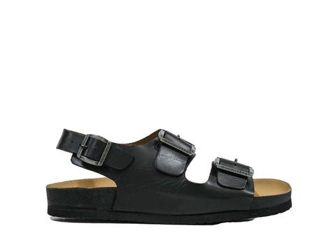 Docksteps Men's Black Leather Sandal DSE105479.