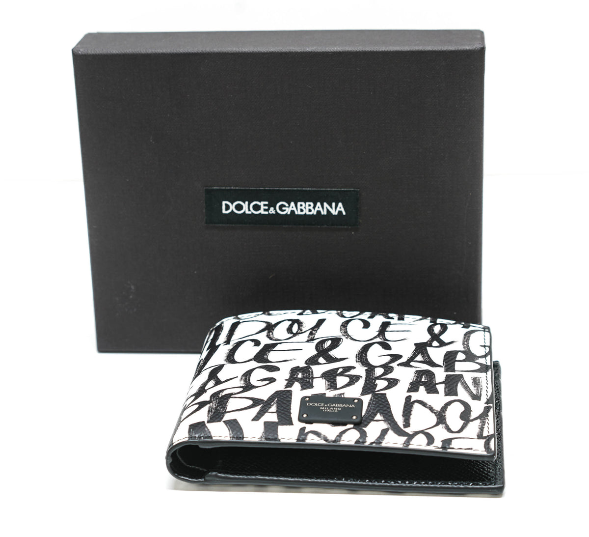 Dolce & Gabbana Dg Graffiti Bifold Wallet in Black for Men