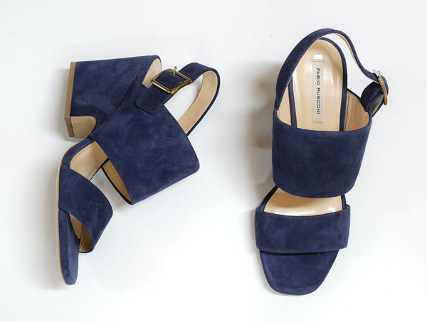 Fabio Rusconi Women's Ink Suede Sandal Latte