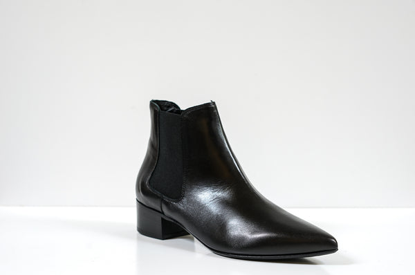 Fabio Rusconi Women's Black Leather Ankle Boot F5559