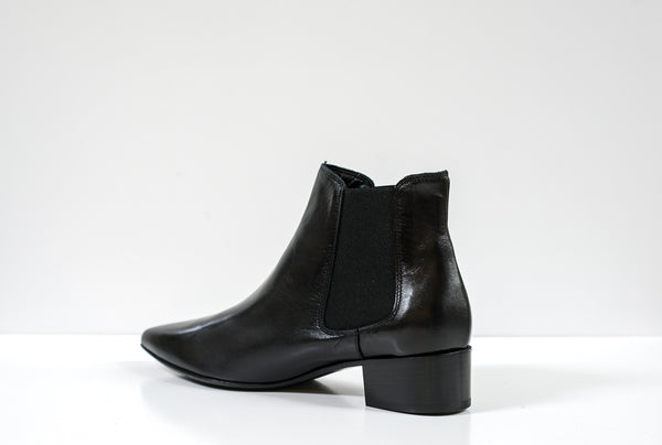 Fabio Rusconi Women's Black Leather Ankle Boot F5559