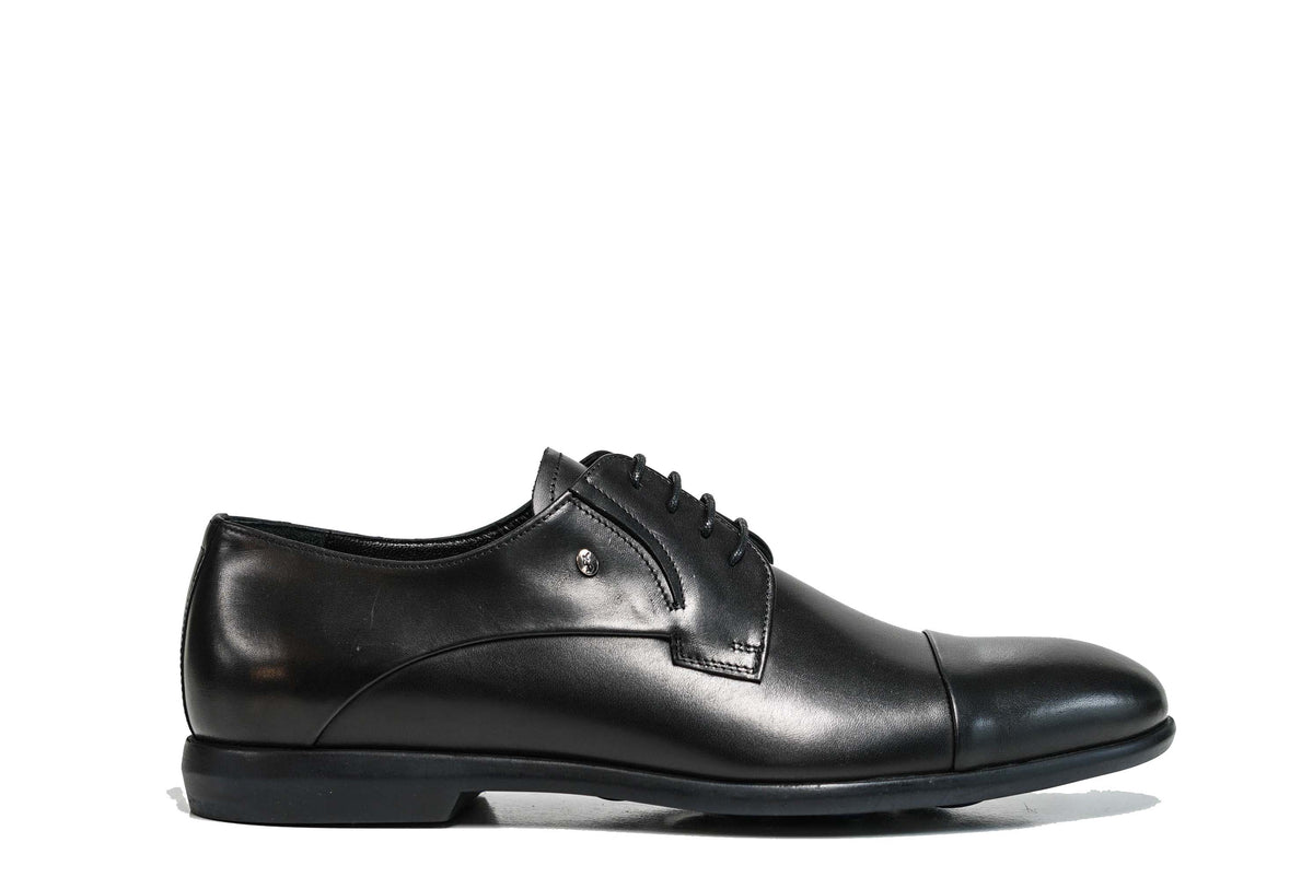 ROBERTO SERPENTINI 28402 Black Leather Lace-Up Classic Shoes RobertoSerpentiniMen_sBlackLea  main image 2