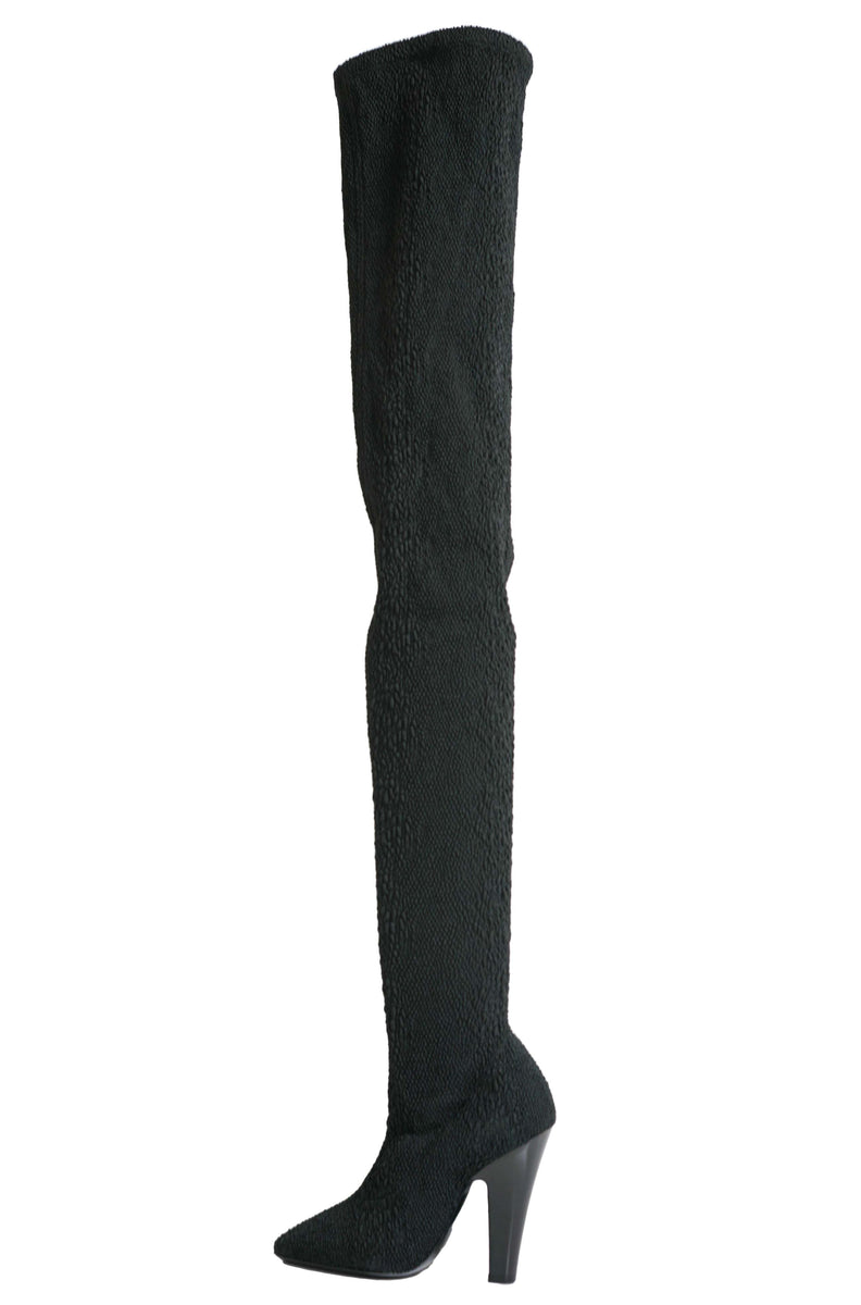 Saint Laurent Women s Stretch Over Knee Boots 657928 now HALF PRICE