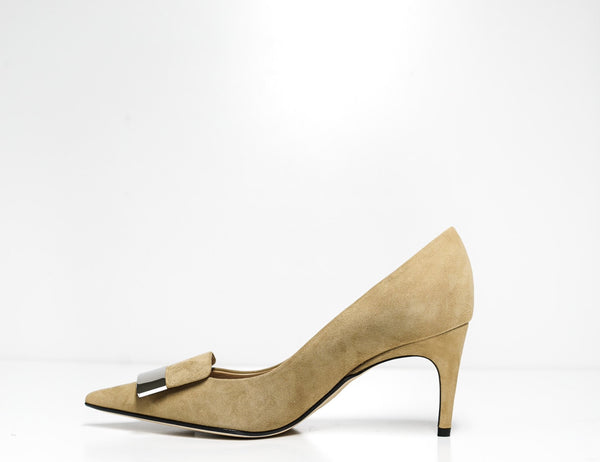 Sergio Rossi Women's Suede Cappuccino Pump A78950 63% off