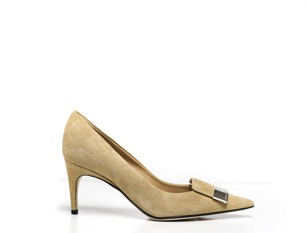Sergio Rossi Women's Suede Cappuccino Pump A78950 63% off