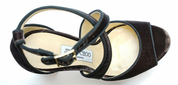 Jimmy Choo Women's Moka Velvet Sandal Joyce 120