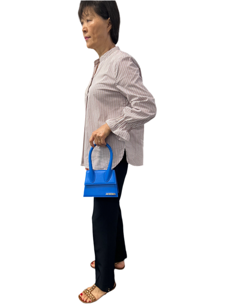 Jacquemus Women's Le Chiquito Blue Leather Bag 30% OFF