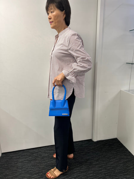 Jacquemus Women's Le Chiquito Blue Leather Bag 30% OFF
