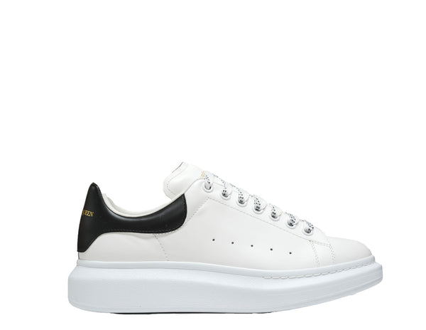 Alexander McQueen Men's White with Black Larry Sneaker 553680 30% OFF