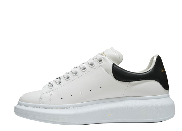 Alexander McQueen Men's White with Black Larry Sneaker 553680 30% OFF