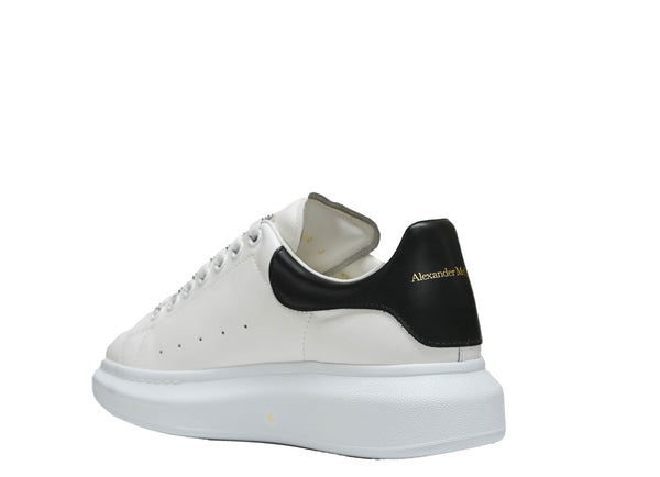 Alexander McQueen Men's White with Black Larry Sneaker 553680 30% OFF