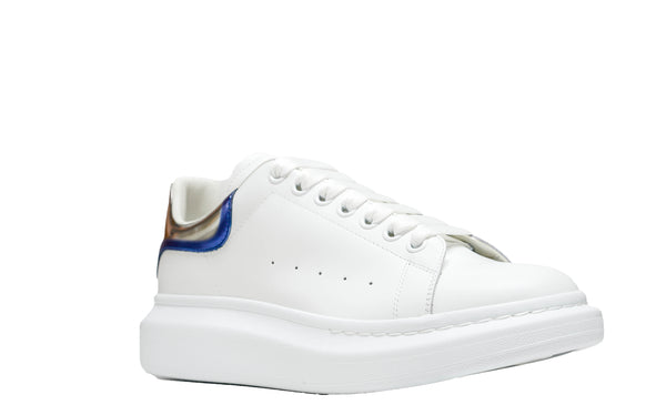 Alexander McQueen Men's White & Blue Sneaker 750335 30% OFF