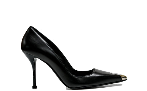 Alexander McQueen Women's Black & Silver Pumps 757495 - 30% OFF