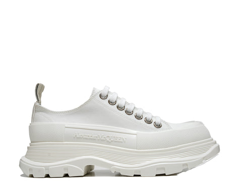 Alexander McQueen Women's White Canvas Sneakers 697072 30% off