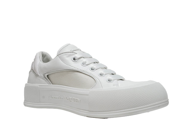 Alexander McQueen Women's White Mesh Sneaker 781556  20% OFF