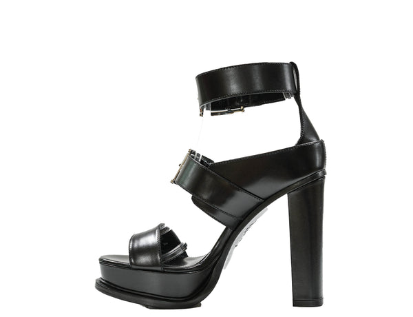 Alexander McQueen Women's Black Sandal 734984