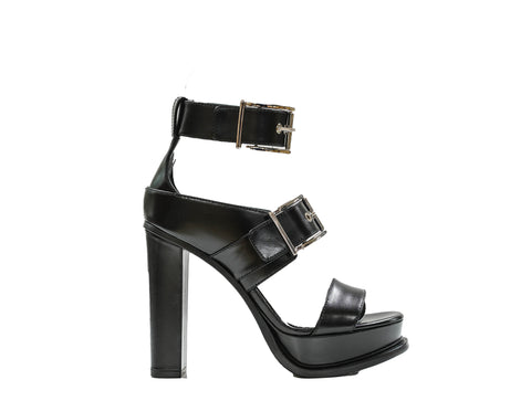Alexander McQueen Women's Black Sandal 734984