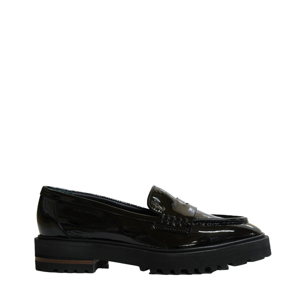 Bruglia Women’s Black Patent Leather Loafer 8716 30% off