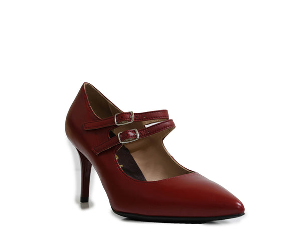 Bruglia Women’s Bordo Leather 2 Strap Shoe 6115 30% OFF