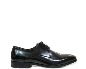 Fabi Men's Leather Shinny Black Shoe FU0896A