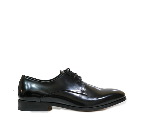 Fabi Men's Leather Shinny Black Shoe FU0896A