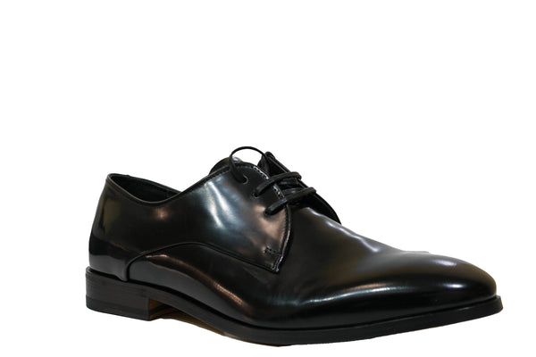 Fabi Men's Leather Shinny Black Shoe FU0896A