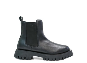 Cesare Paciotti 4US Men’s Leather Black Grain Pull On Boot BB9063GY