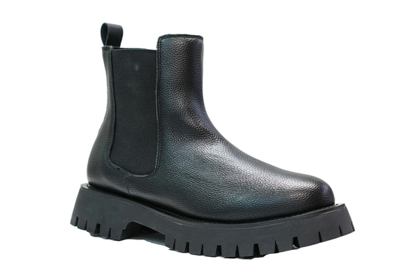 Cesare Paciotti 4US Men’s Leather Black Grain Pull On Boot BB9063GY