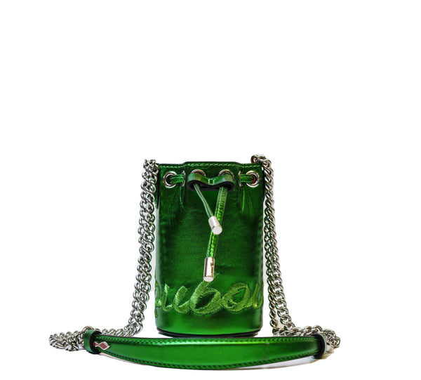Christian Louboutin Green Small Leather Bag Marie Jane 1225355