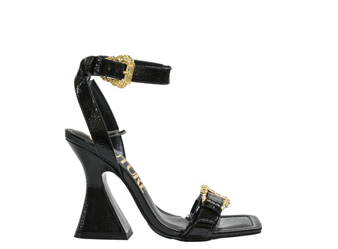 Versace Jeans Women's Black & Gold Sandal 3S36