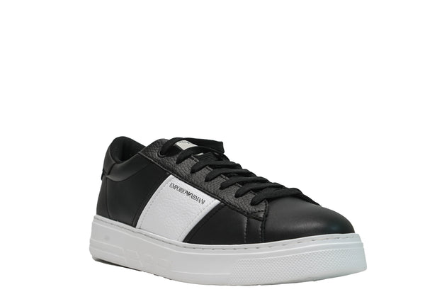 Emporio Armani Men's Black & White Sneakers X4X570 20% OFF