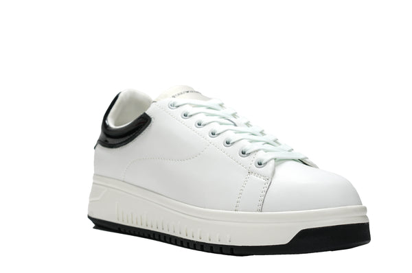 Emporio Armani Men's White & Black Sneakers Shoe X4B125