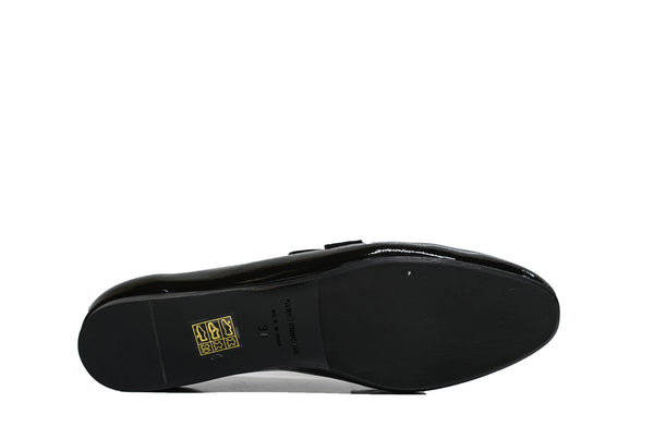 Fabio Rusconi Women’s Black Naplak Leather Chain Shoe F5880