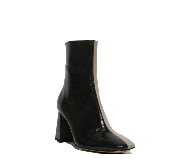 Fabio Rusconi Women’s Leather Beige & Black Ankle Boots Ophelia