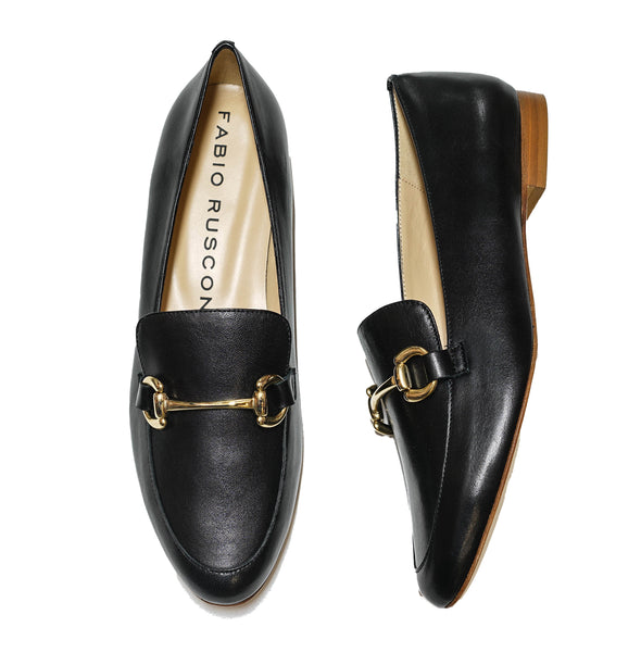 Fabio Rusconi Women’s Black Leather Buckle Shoe S4637