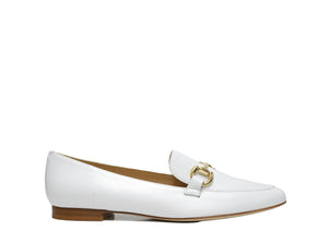 Fabio Rusconi Women’s White Leather Buckle Shoe S4637