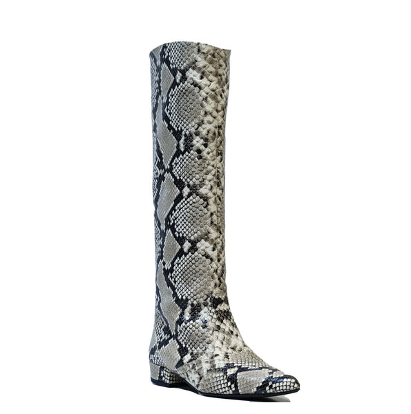 Fabio Rusconi Women’s Snake Print LeatherLong Boot F5532