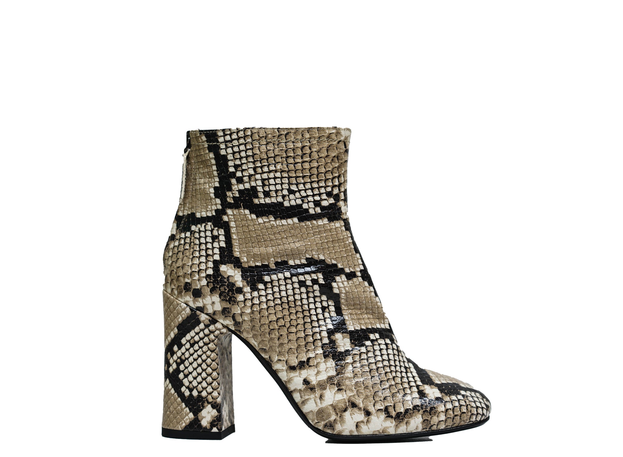 Fabio Rusconi Women’s Snake Print Leather Ankle Boot Daphne