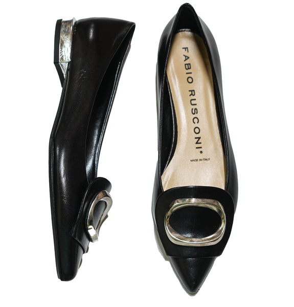 Fabio Rusconi Women’s Black Leather Shoe F5625