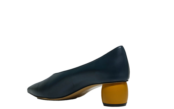 Fabio Rusconi Women’s Blue & Natural Leather Shoe Yvette