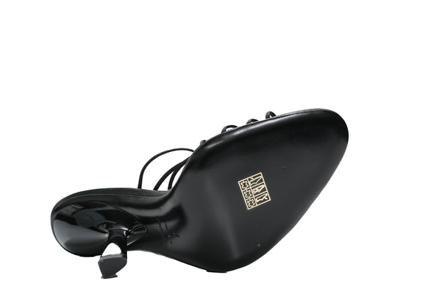 Ferragamo Women's Black Leather Strap Sandal Altaire 10.5cm 0760289