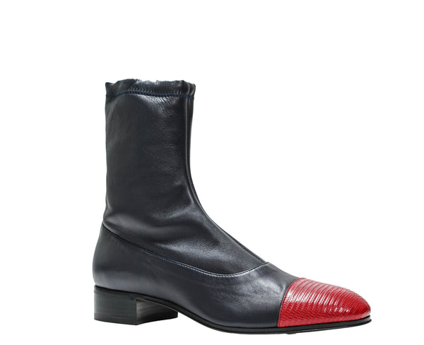 Gucci Men's Navy & Red Boots 725805